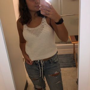 American Eagle Crochet Tank Top